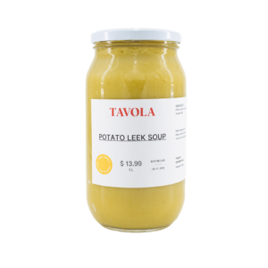 Bottle of potato leek soup