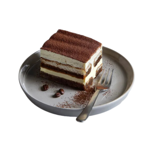 a dessert in a tray with fork